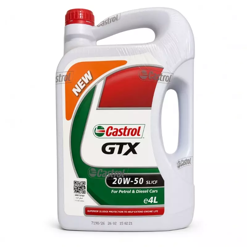 روغن موتور کاسترول Castrol GTX 20W-50 SL